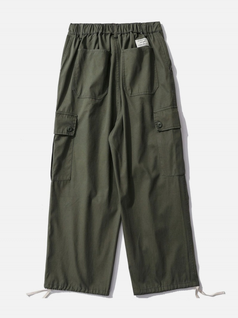 Vert  Pantalon Aelfric Eden Multiple Pockets Cargo - OGZ-8326111